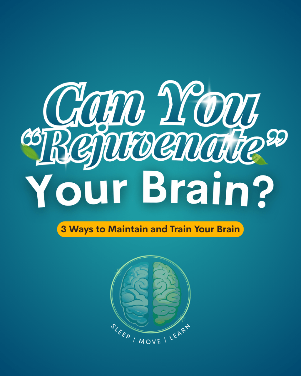 Can You Rejuvenate Your Brain? 3 Ways to Maintain and Train Your&nbsp;Brain